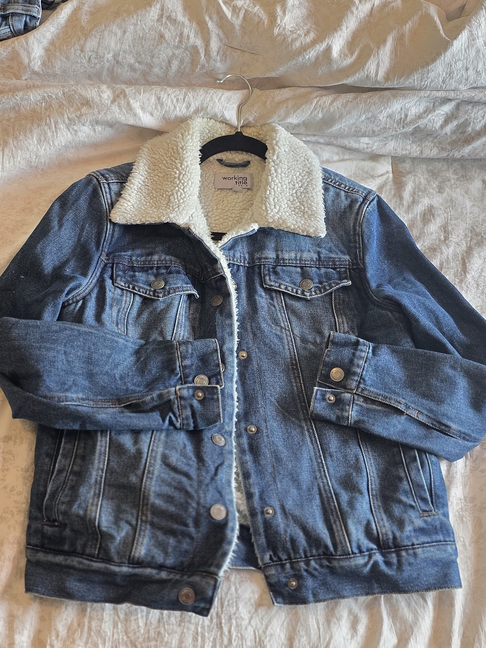 Blue Denim Sherpa Jacket - Women's Jean Jacket
